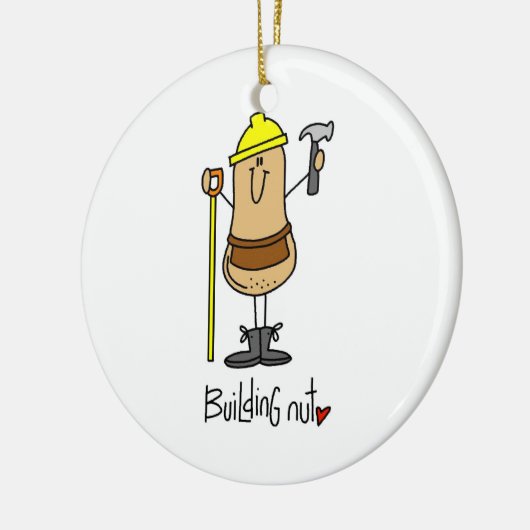 建物ナットTシャツとギフト セラミックオーナメント (左)