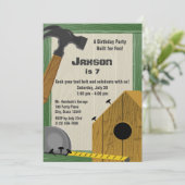 建物バードハウス建築パーティー 招待状 (スタンド正面)