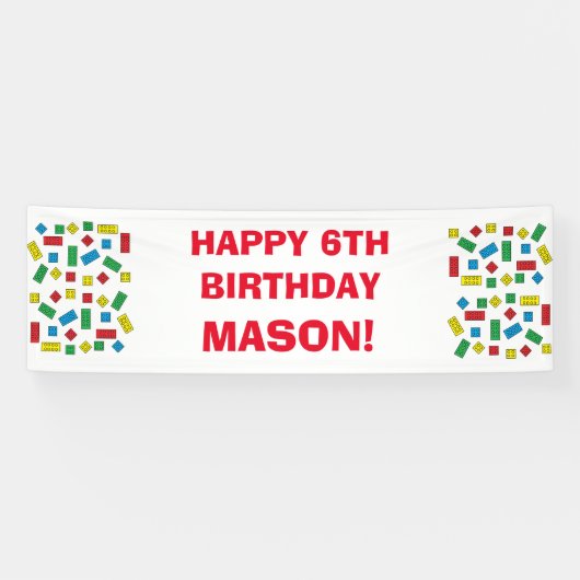 「建物パーソナライズされた·ブロック」バナー 横断幕 (横)