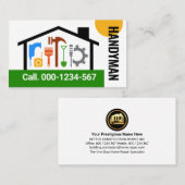 建物フレーム手作りツール横 名刺 (正面/裏面)