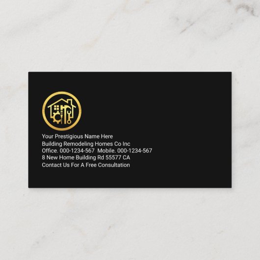 建物フレーム手書きツール 名刺 (裏面)