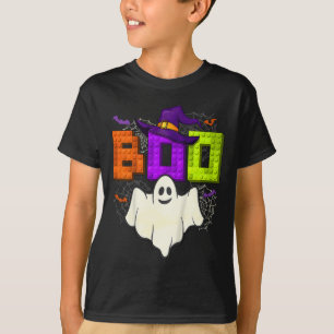 建物ブリックブハロウィーン幽霊ウィッチグループBo Tシャツ