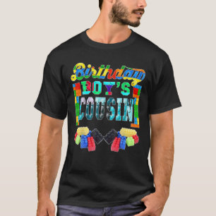 建物ブリックブロックいとこ誕生日少年B日 Tシャツ
