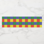 建物ブロックとレンガのウォーターボトルラベル ペットボトルラベル (シングルラベル)