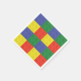 建物ブロックとレンガパーティーナプキン スタンダードカクテルナプキン