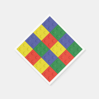 建物ブロックとレンガパーティーナプキン スタンダードカクテルナプキン