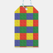 建物ブロックとレンガ名タグ ギフトタグ (裏面)