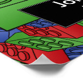 建物ブロックのポスター – 子供用ルーム ポスター (角)