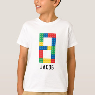 建物ブロックパーティーシャツ(8誕生日) Tシャツ