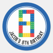 建物ブロックパーティーシール第8パーティー ラウンドシール (正面)