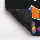 建物ブロックブリック5歳素晴らし誕生日 マウスパッド (コーナー)