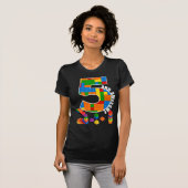 建物ブロックブリック5歳素晴らし誕生日 Tシャツ (正面フル)