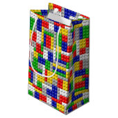 建物ブロックプライマリーカラーボーイの誕生日/パーティー スモールペーパーバッグ (裏面アングル)