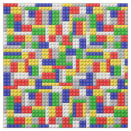 建物ブロックプライマリーカラーボーイの誕生日/パーティー ファブリック