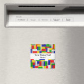 建物ブロックプライマリーカラーボーイの誕生日/パーティー マグネット (インサイチュ (食洗機))