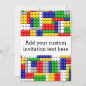 建物ブロックプライマリーカラーボーイの誕生日/パーティー 招待状 (正面)