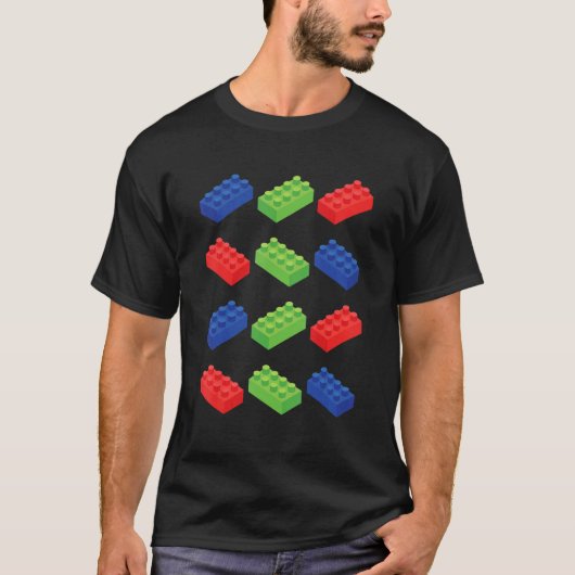 建物ブロックレンガMaster Builder Bricklayer E Tシャツ (正面)