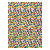 建物ブロック少年の誕生日パーティー テーブルクロス (正面)