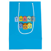 建物ブロック感謝メッセージ ミディアムペーパーバッグ (裏面)