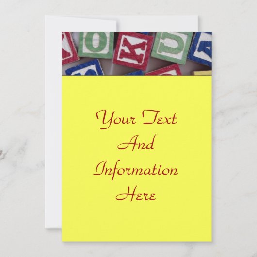 建物ブロック招待状 招待状 (正面)