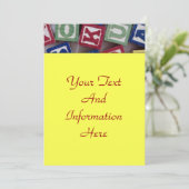 建物ブロック招待状 招待状 (スタンド正面)