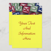 建物ブロック招待状 招待状 (正面/裏面)