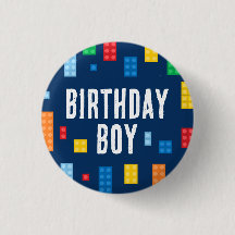 建物ブロック誕生日ボーイ