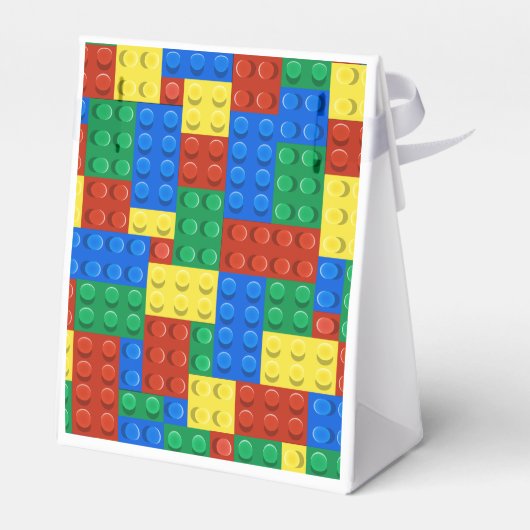 建物ブロック誕生日招待状、ボーイズ誕生日 フェイバーボックス (裏面サイド)