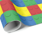 建物ブロック4色 ラッピングペーパー (ロールコーナー)