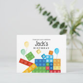 建物ブロック，ブロック，トイブリック インビテーションポストカード (スタンド正面)