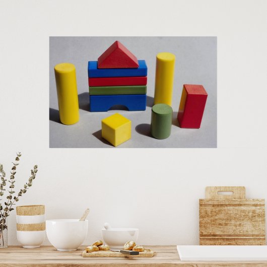 建物ブロック ポスター (キッチン)