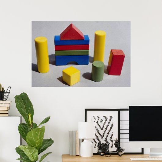 建物ブロック ポスター (ホームオフィス)