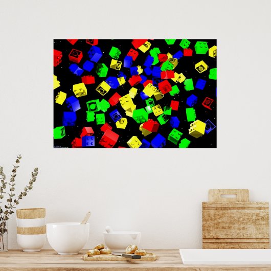 建物ブロック ポスター (キッチン)