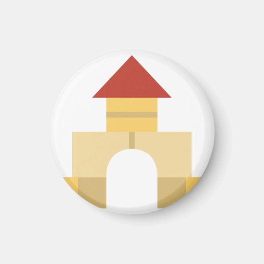 建物ブロック マグネット (正面)