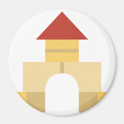 建物ブロック マグネット (正面)