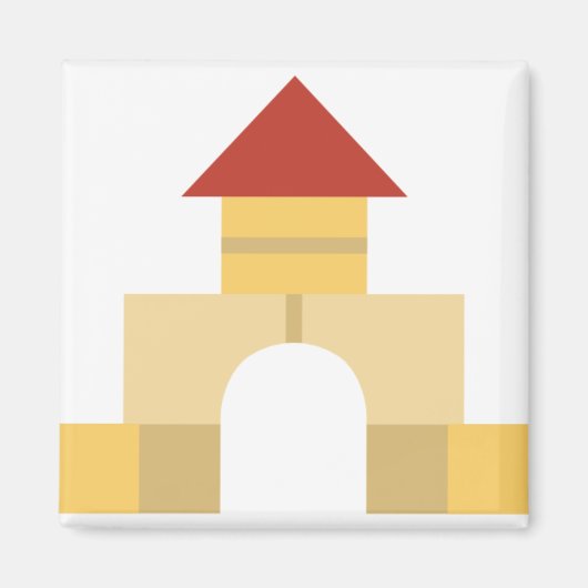 建物ブロック マグネット (正面)