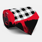 建物ブロック。白黒.w.01x4赤BG ネクタイ (ロール)