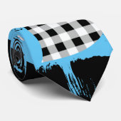 建物ブロック。白黒.w.01x4 L青BG ネクタイ (ロール)
