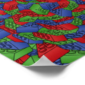 建物ブロックARTポップ・アートのポスター ポスター (角)