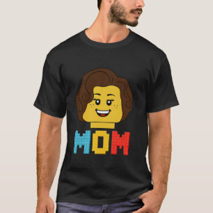 建物ブロックMom Master Builderマッチング Tシャツ