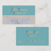 建物モダン業界サイトマップ> Business Card 名刺 (正面/裏面)