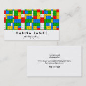 建物レンガのパタパーソナライズされたーン 名刺 (正面/裏面)