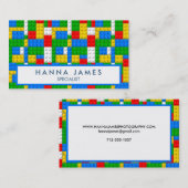 建物レンガのパタパーソナライズされたーン 名刺 (正面/裏面)