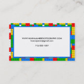 建物レンガのパタパーソナライズされたーン 名刺 (裏面)