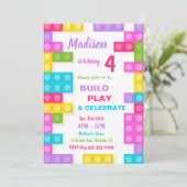 建物レンガ招待状、ブロック招待状 招待状 (スタンド正面)