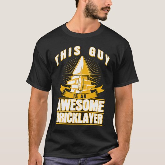 建物労働者の煉瓦 Tシャツ (正面)