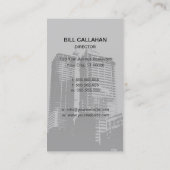 建物及び建設業カード 名刺 (裏面)