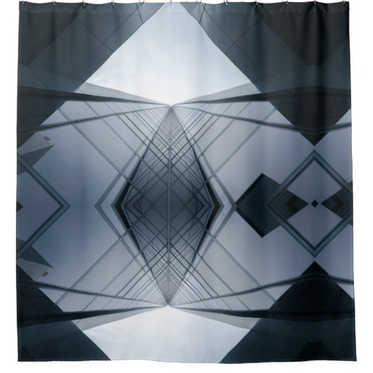 建物塔 シャワーカーテン (正面)