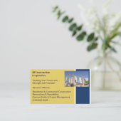 建物契約者建物建築クレーン 名刺 (スタンド正面)