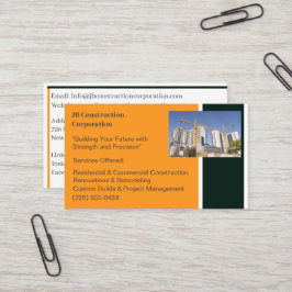 建物契約者建物建築クレーン 名刺